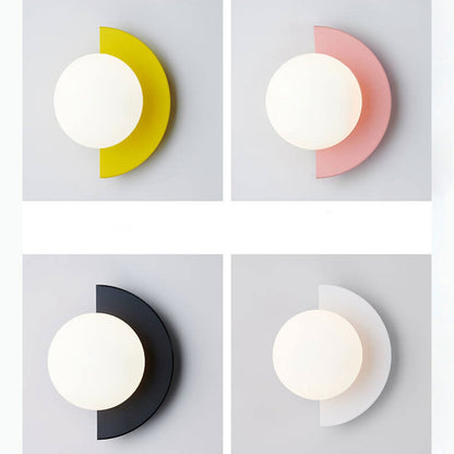 Nordic Semicircle Globe Wall Sconce - Colourful