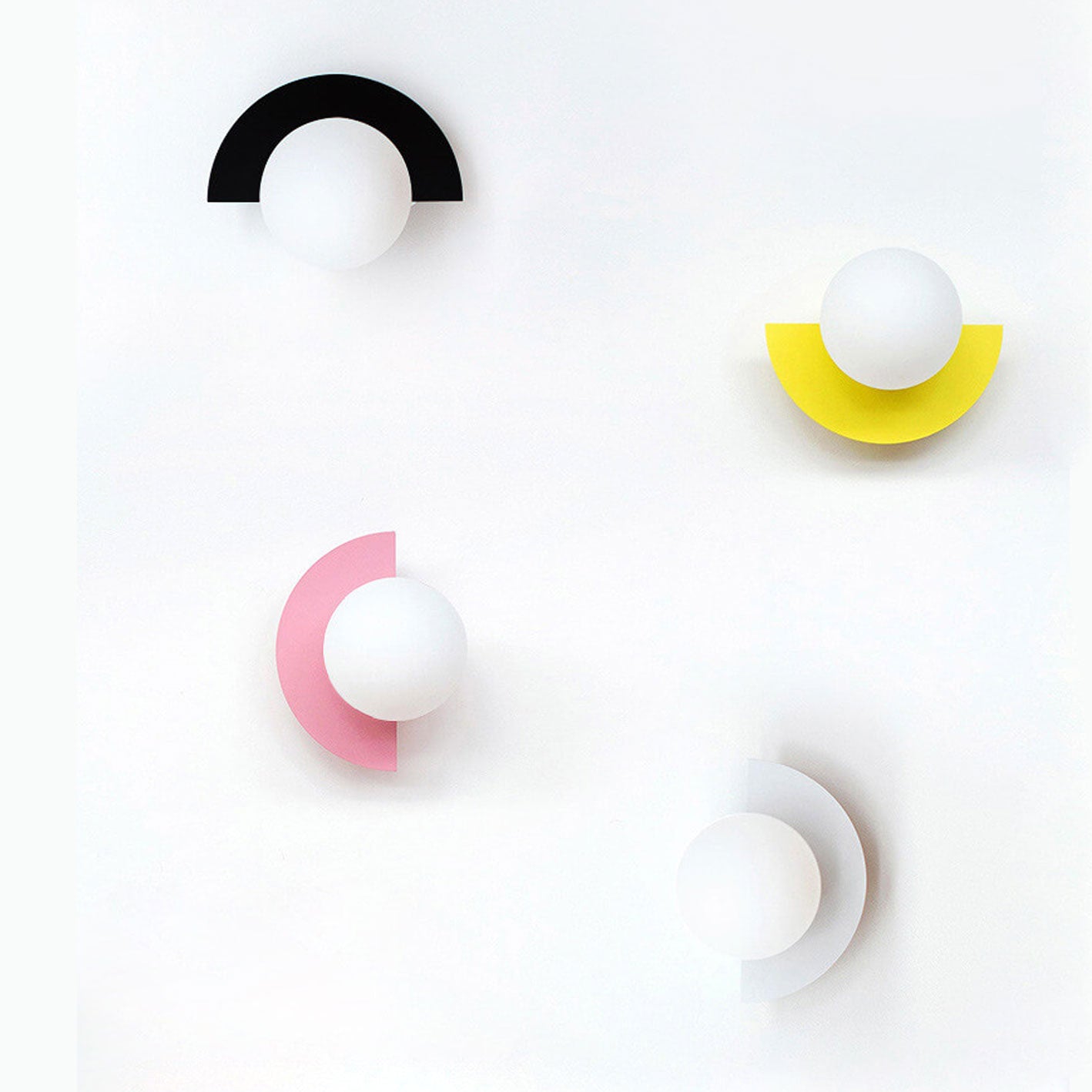 Nordic Semicircle Globe Wall Sconce - Colourful