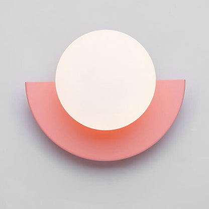 Nordic Semicircle Globe Wall Sconce - Colourful
