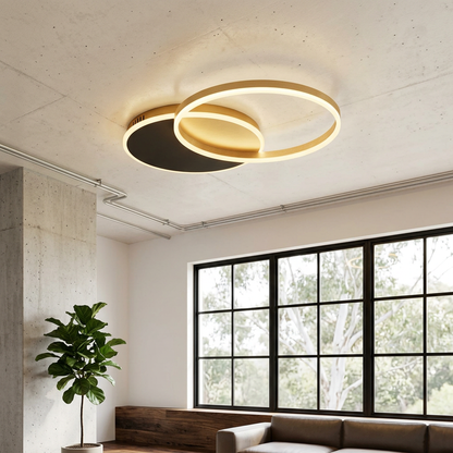 Overlapping Ring LED Ceiling Light