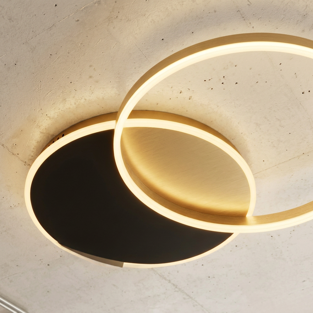 Overlapping Ring LED Ceiling Light