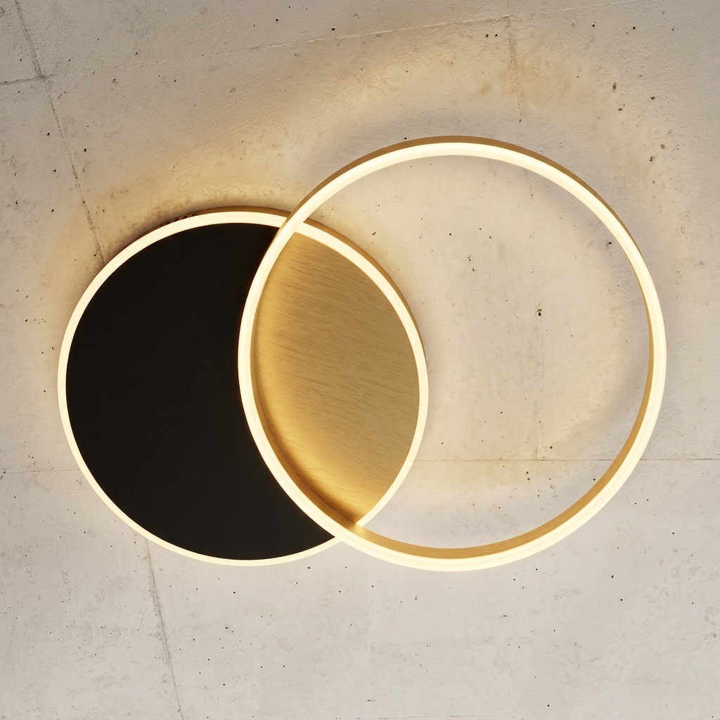 Overlapping Ring LED Ceiling Light