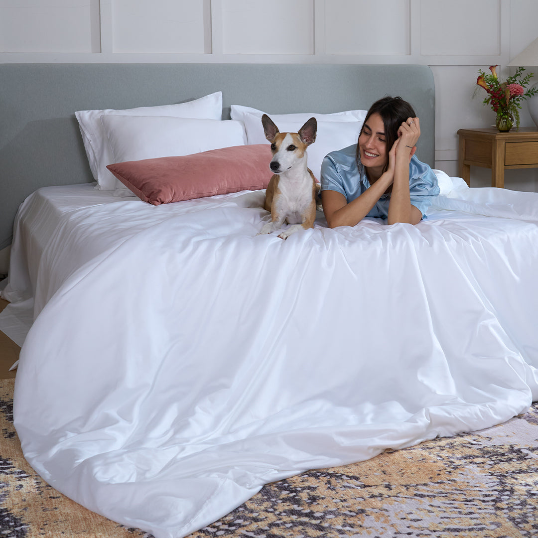 Pet Friendly Bamboo Viscose Quilt Cover - Cooling
