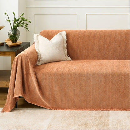 Pet Friendly Herringbone Sofa Cover - Durable Protector