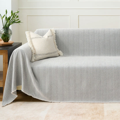 Pet Friendly Herringbone Sofa Cover - Durable Protector