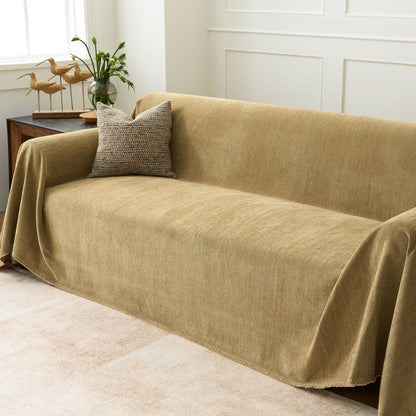Pet Friendly Herringbone Sofa Cover - Durable Protector