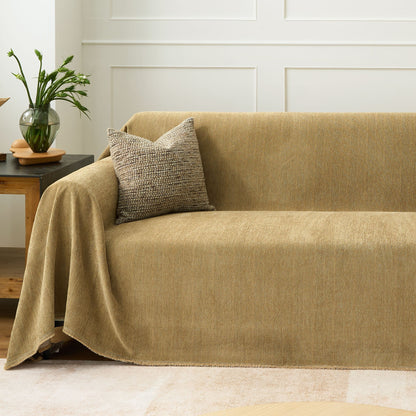 Pet Friendly Herringbone Sofa Cover - Durable Protector