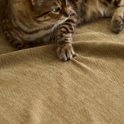 Pet Friendly Herringbone Sofa Cover - Durable Protector