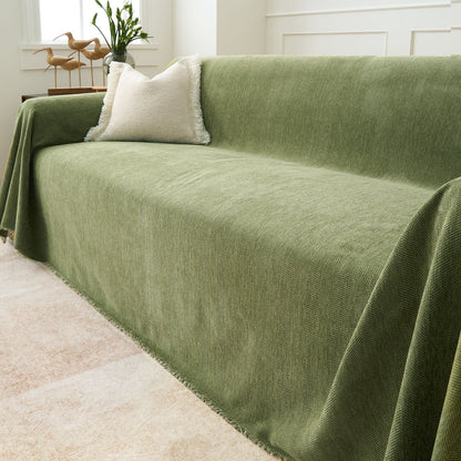 Pet Friendly Herringbone Sofa Cover - Durable Protector