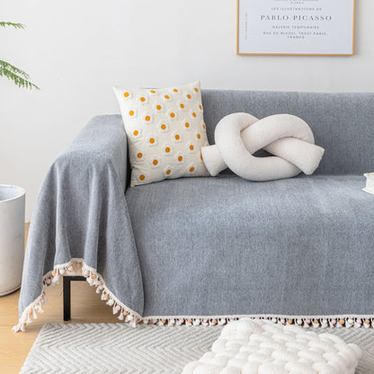 Pet Friendly Tassel Throw - Sofa Protector