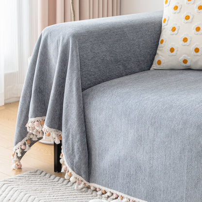 Pet Friendly Tassel Throw - Sofa Protector