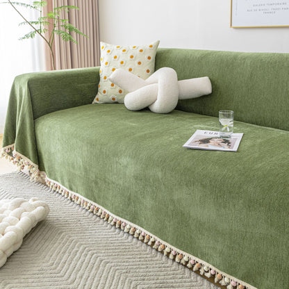 Pet Friendly Tassel Throw - Sofa Protector
