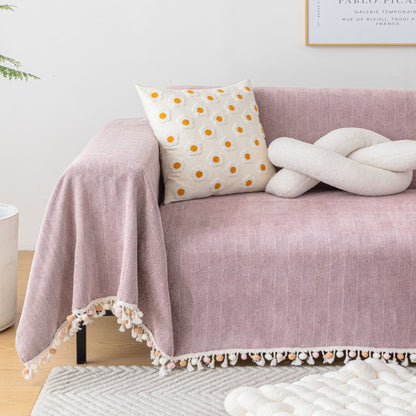 Pet Friendly Tassel Throw - Sofa Protector