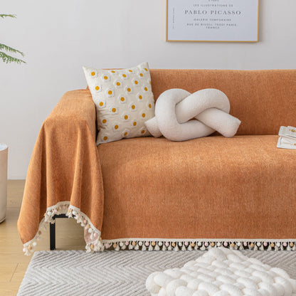 Pet Friendly Tassel Throw - Sofa Protector