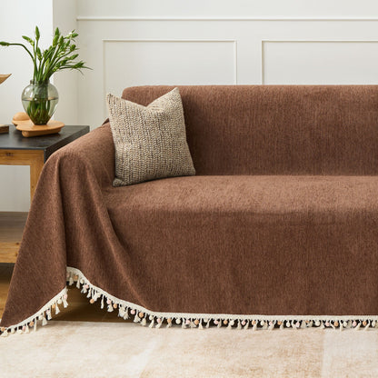 Pet Friendly Tassel Throw - Sofa Protector