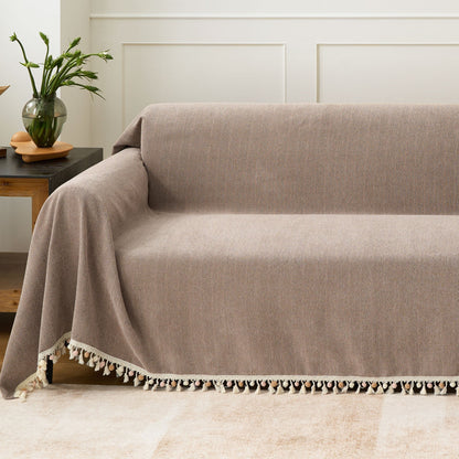 Pet Friendly Tassel Throw - Sofa Protector
