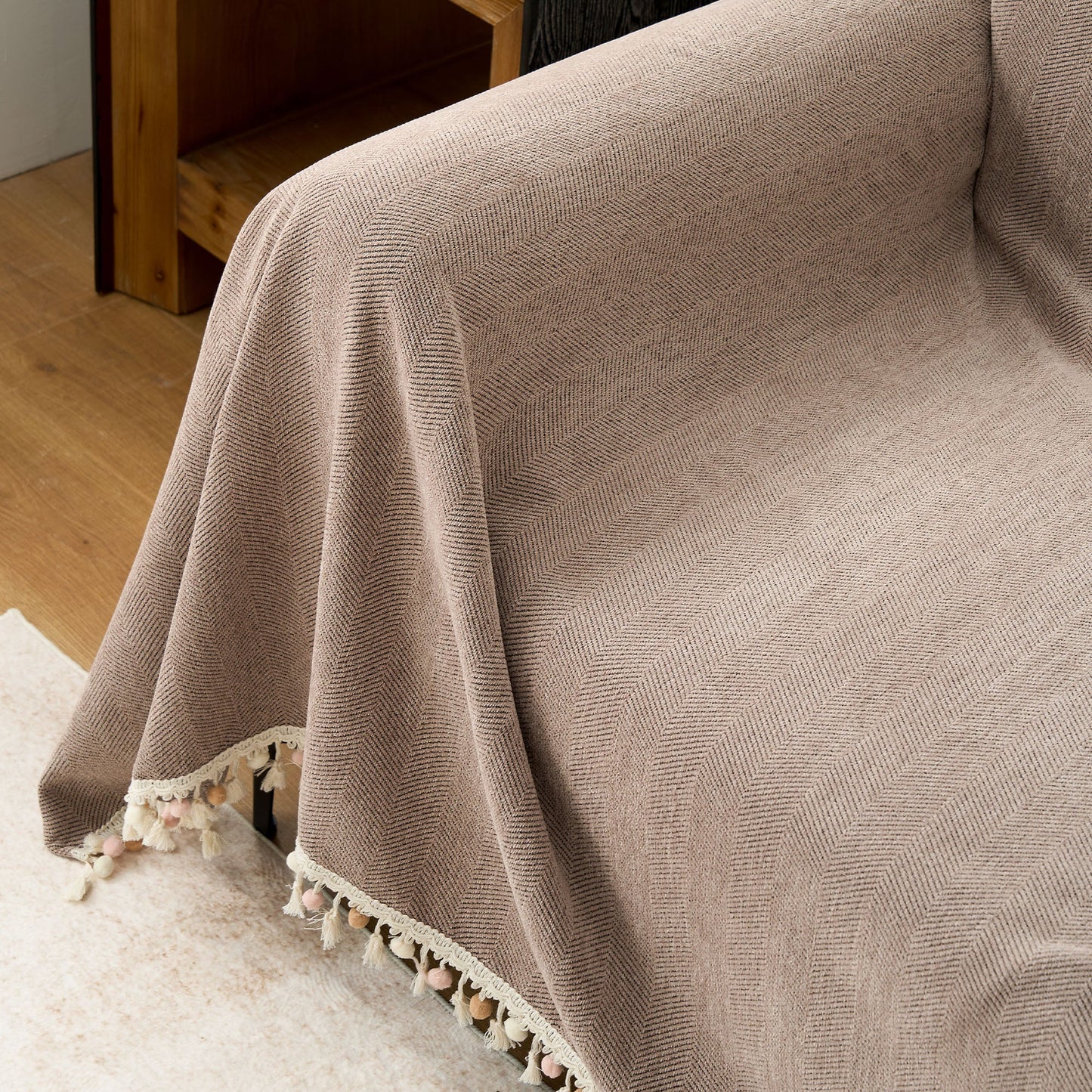 Pet Friendly Tassel Throw - Sofa Protector