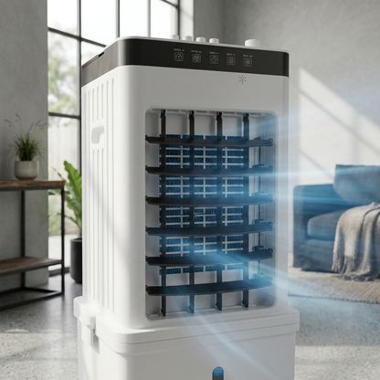 Portable 3-in-1 Tower Air Cooler with Castor Wheels