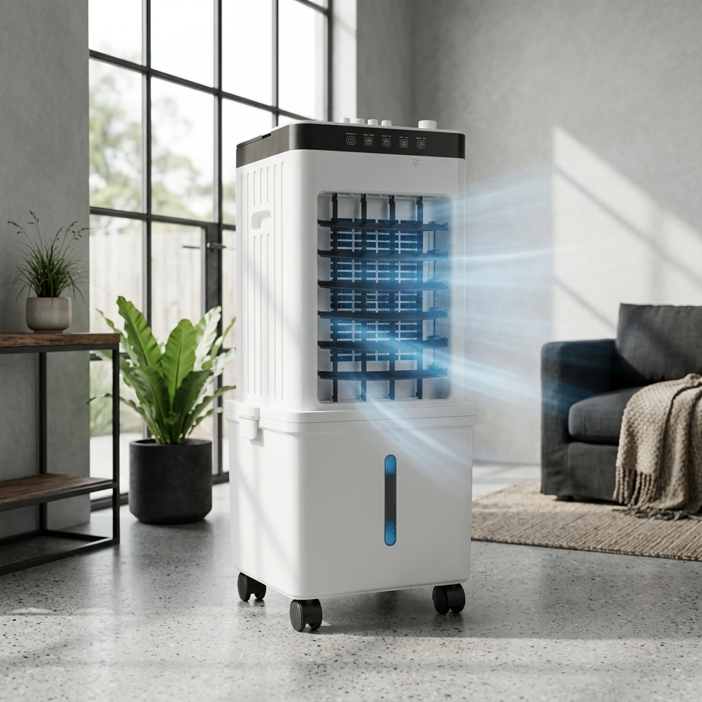 Portable 3-in-1 Tower Air Cooler with Castor Wheels
