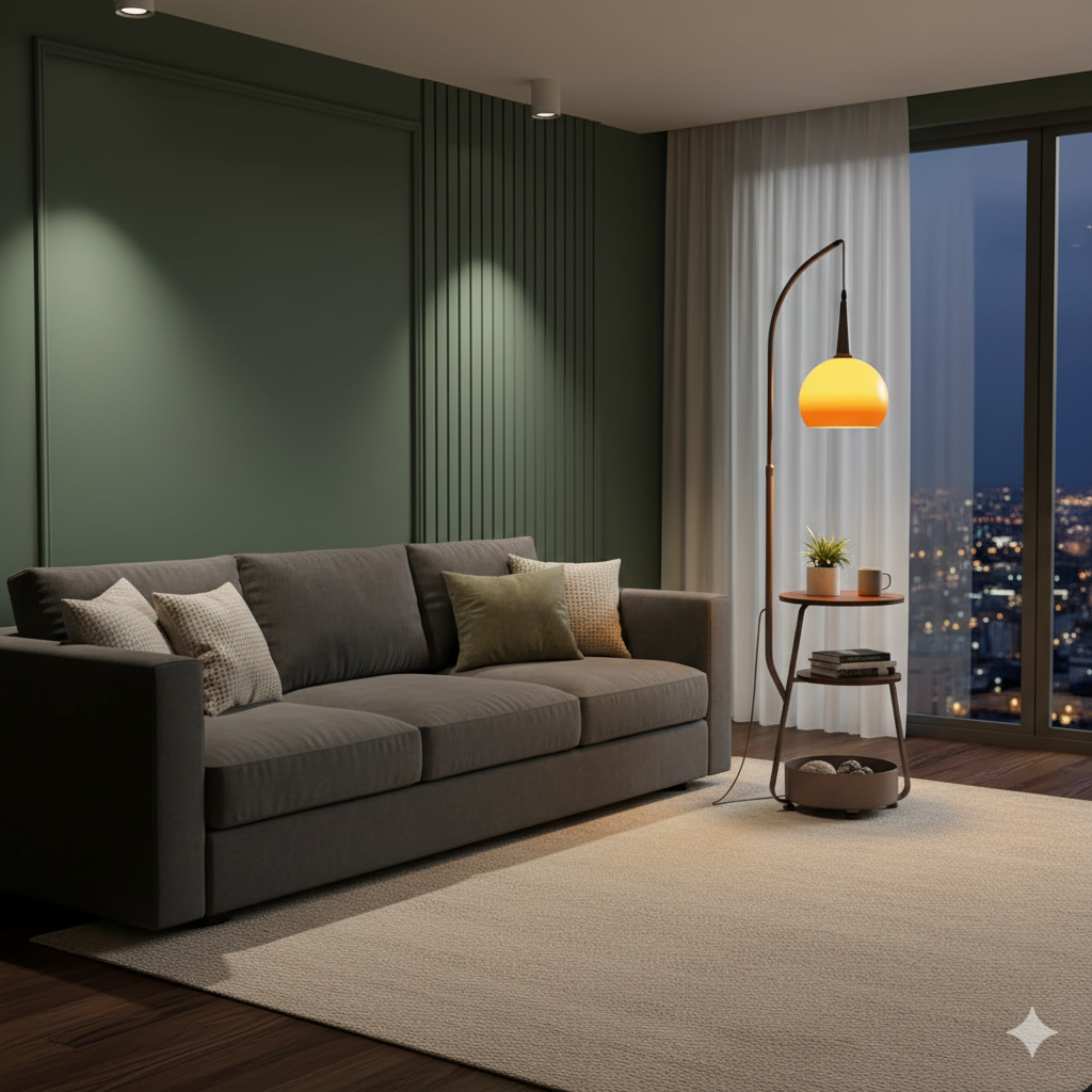 Quadra Minimal Lamp Table