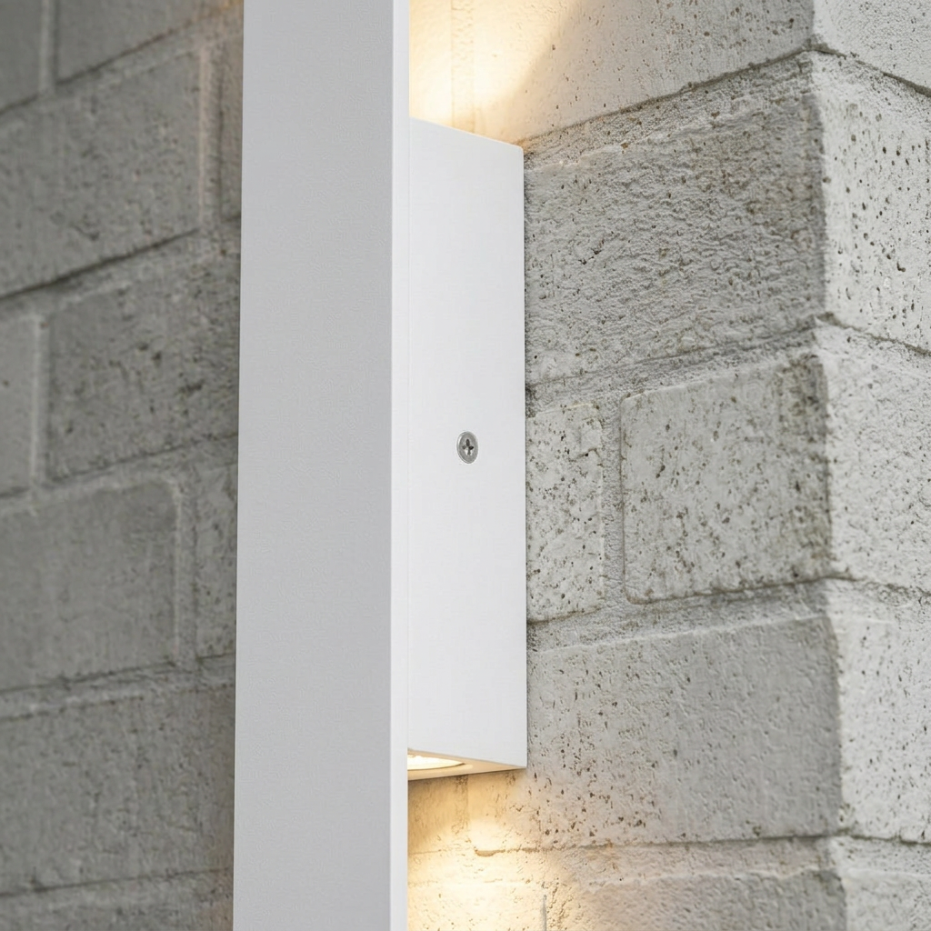 Rectangular Outdoor Wall Light with Up-Down Illumination