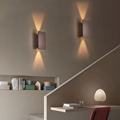 Resilux Modern Rectangular Wall Sconce Up Down Light