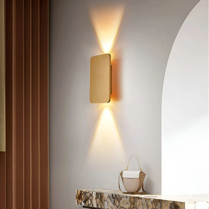 Resilux Modern Rectangular Wall Sconce Up Down Light