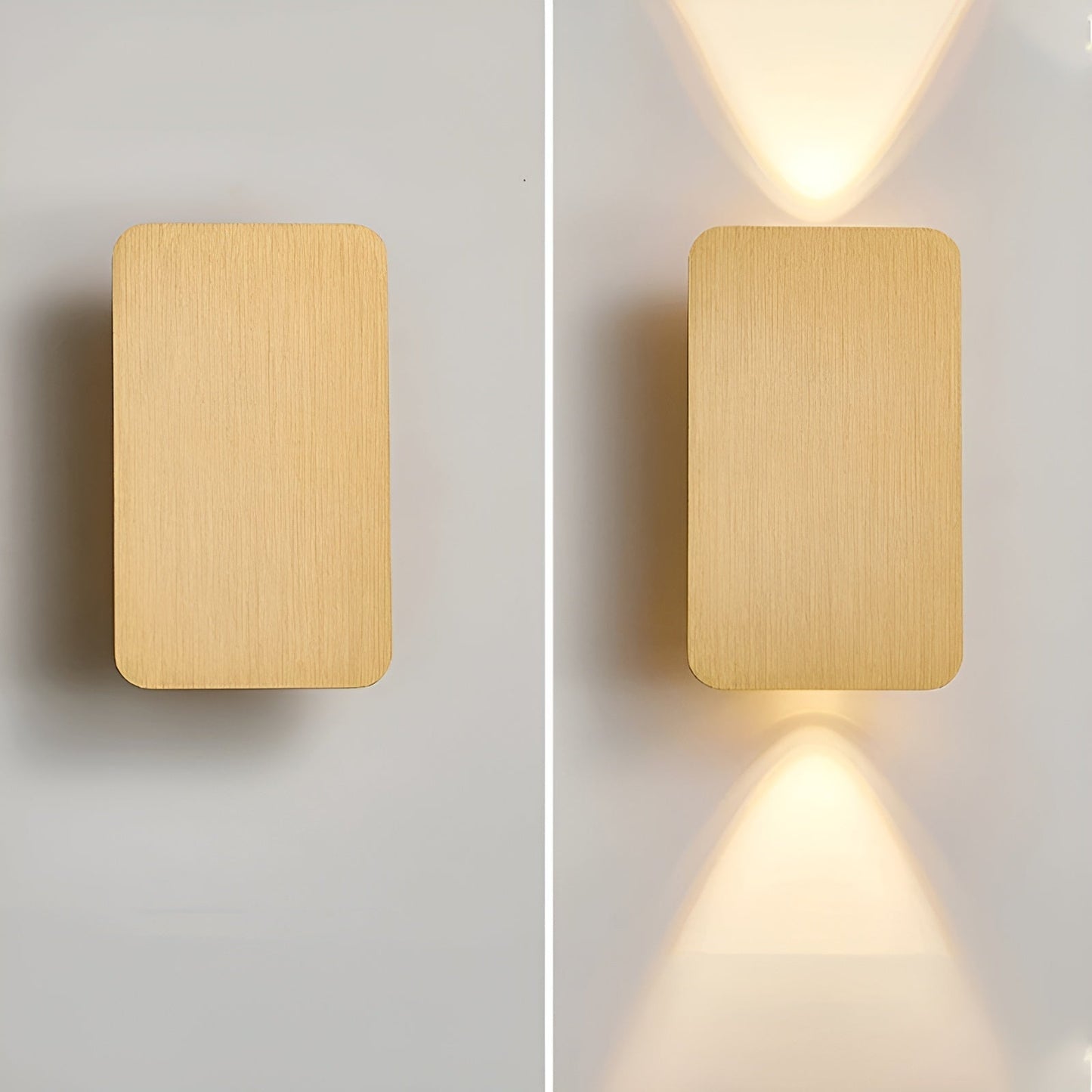 Resilux Modern Rectangular Wall Sconce Up Down Light