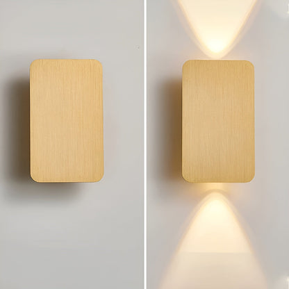 Resilux Modern Rectangular Wall Sconce Up Down Light