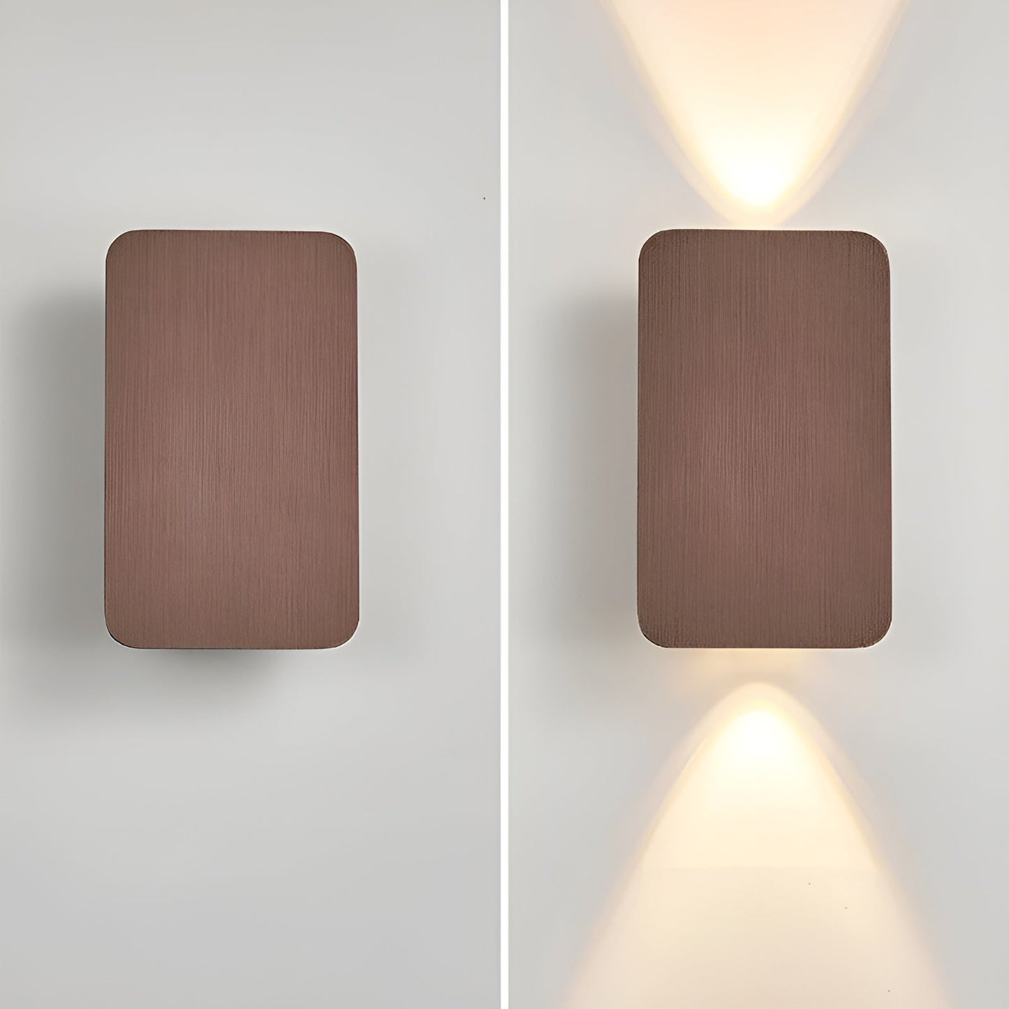 Resilux Modern Rectangular Wall Sconce Up Down Light