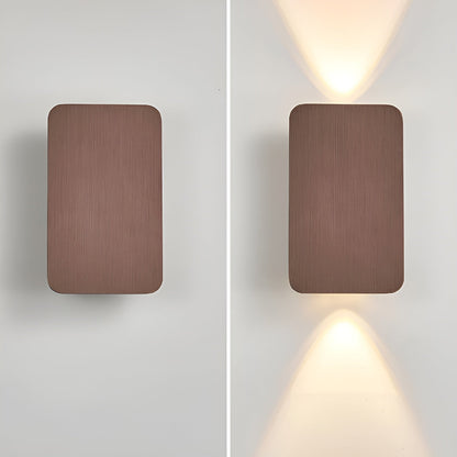 Resilux Modern Rectangular Wall Sconce Up Down Light