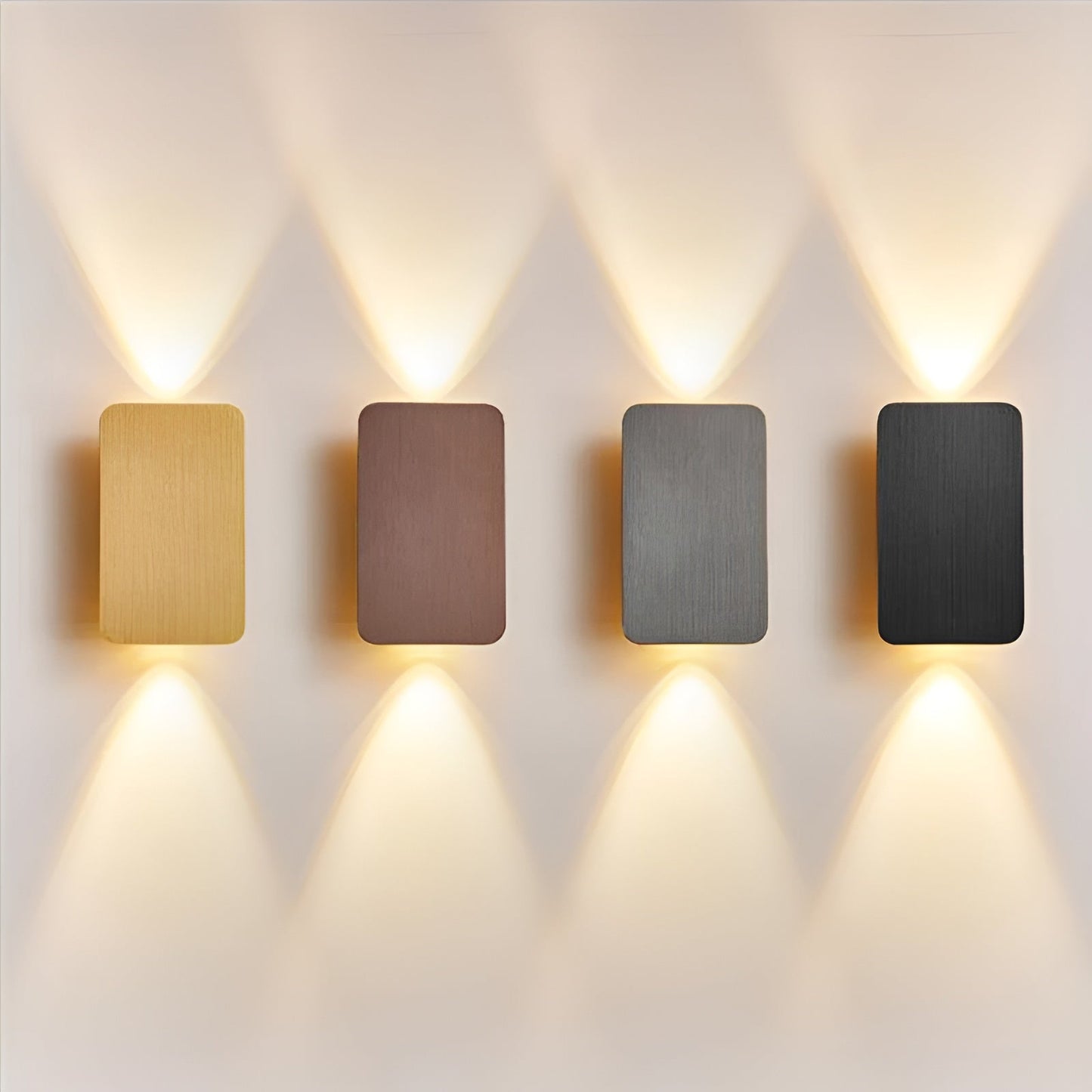 Resilux Modern Rectangular Wall Sconce Up Down Light