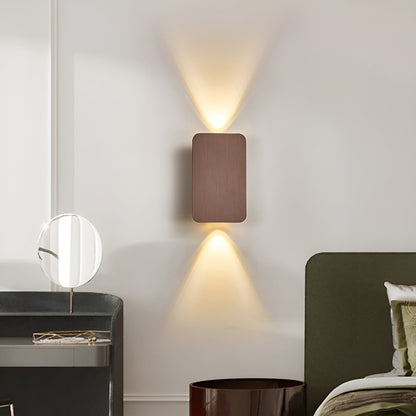 Resilux Modern Rectangular Wall Sconce Up Down Light
