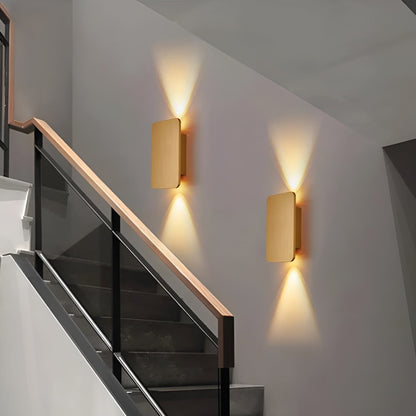 Resilux Modern Rectangular Wall Sconce Up Down Light