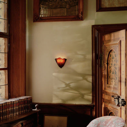 Retro Stained Glass Wall Sconce - Skirt Shell