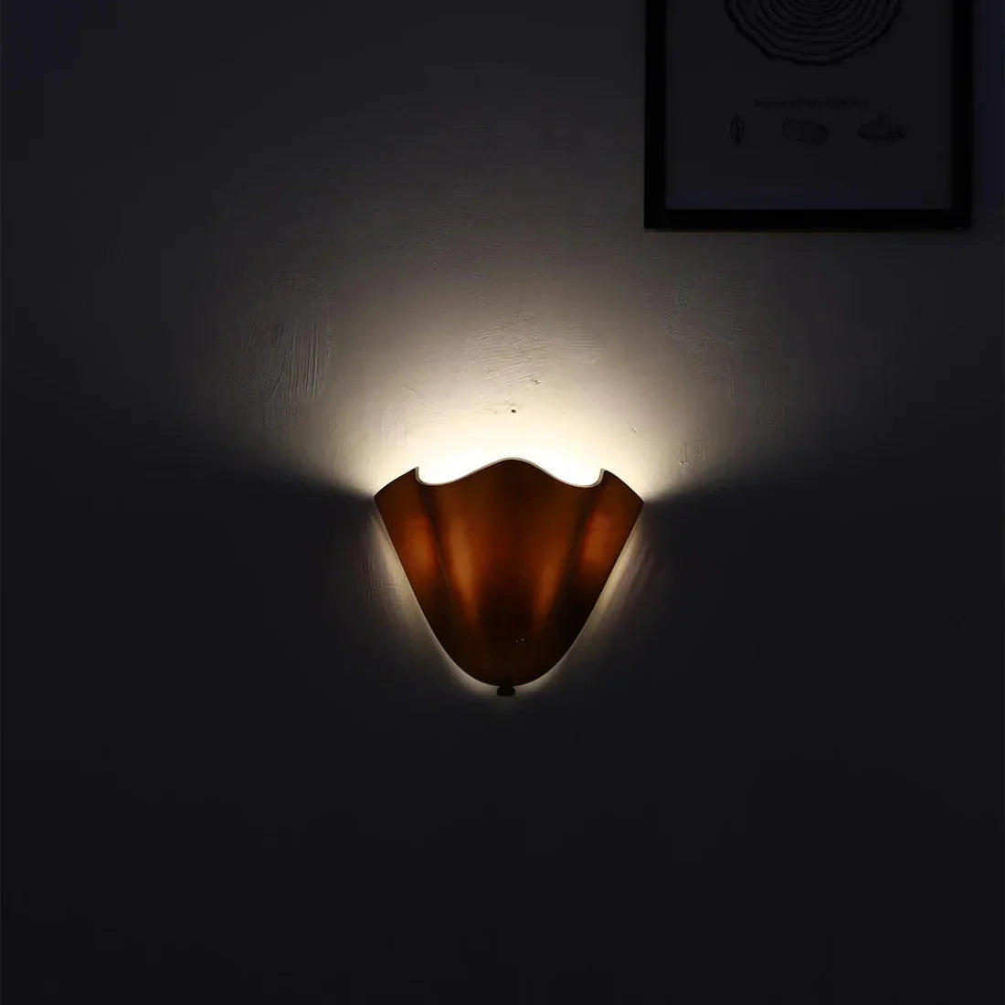 Retro Stained Glass Wall Sconce - Skirt Shell