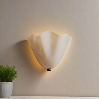 Retro Stained Glass Wall Sconce - Skirt Shell