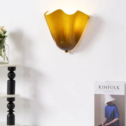 Retro Stained Glass Wall Sconce - Skirt Shell