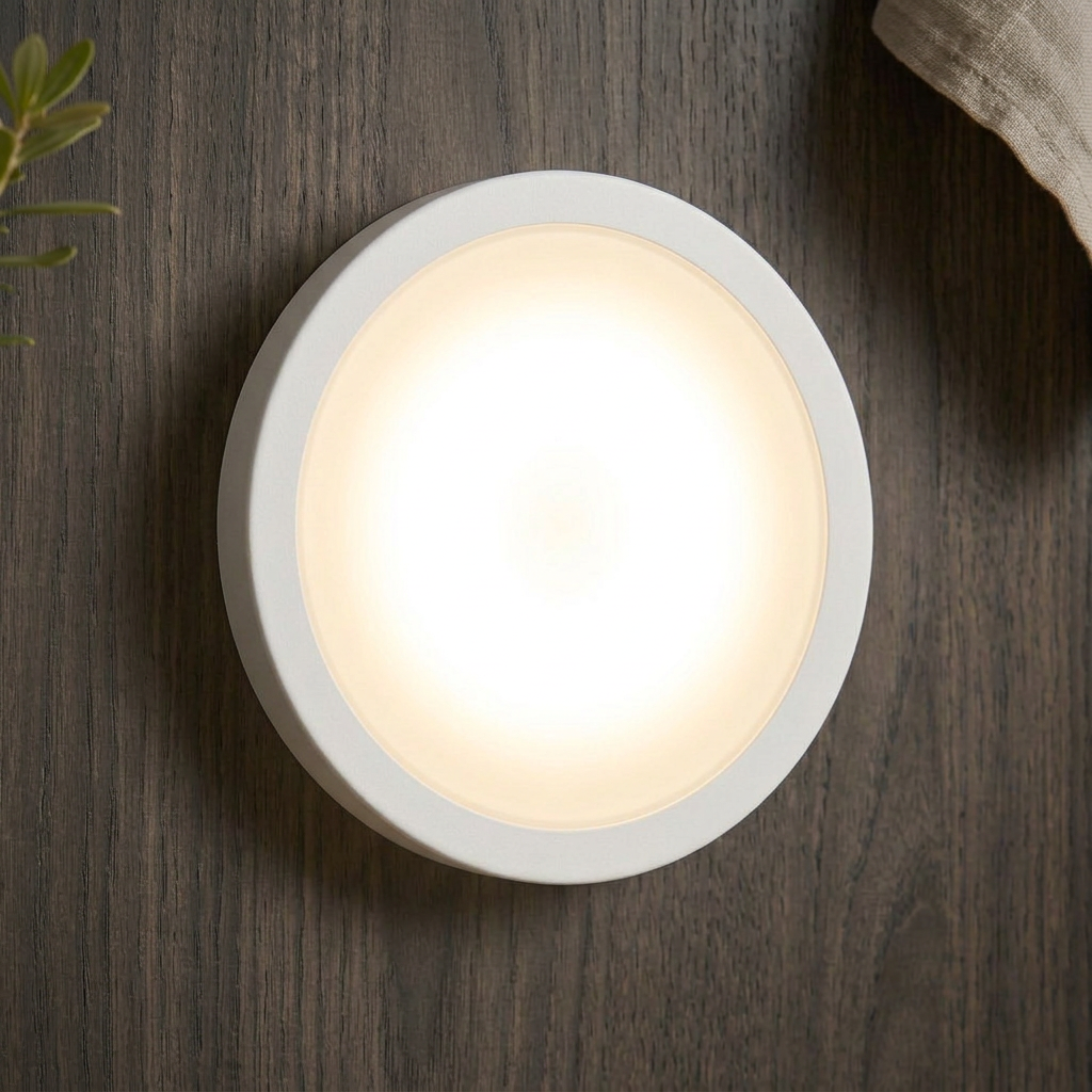 Round Motion Sensor Wall Light
