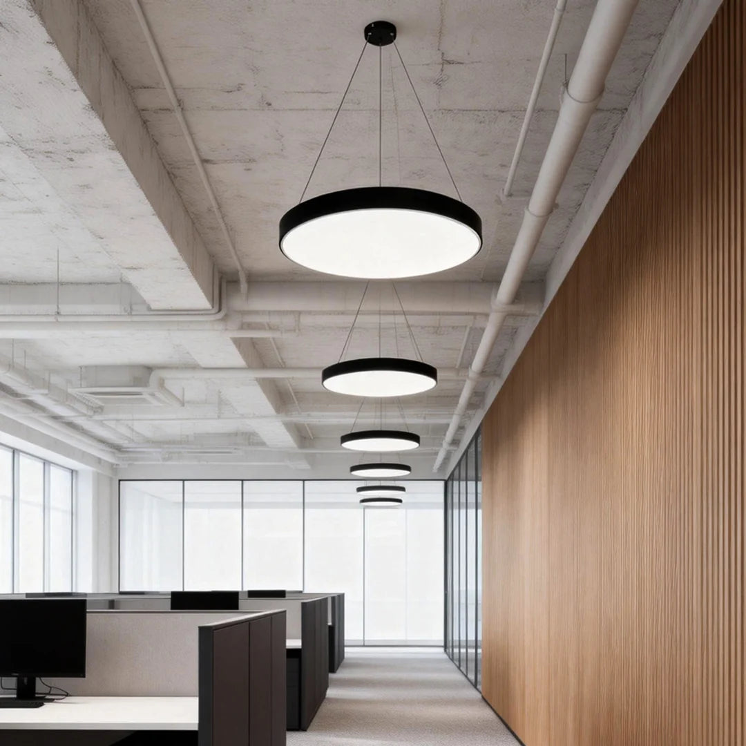 Round Pendant Lights Minimalist Metal Ceiling Light 7