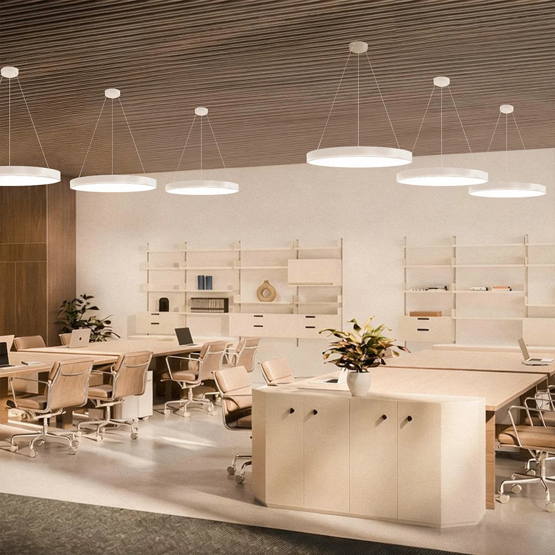 Round Pendant Lights Minimalist Metal Ceiling Light 8