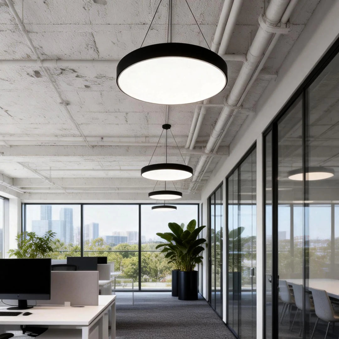 Round Pendant Lights Minimalist Metal Ceiling Light 3