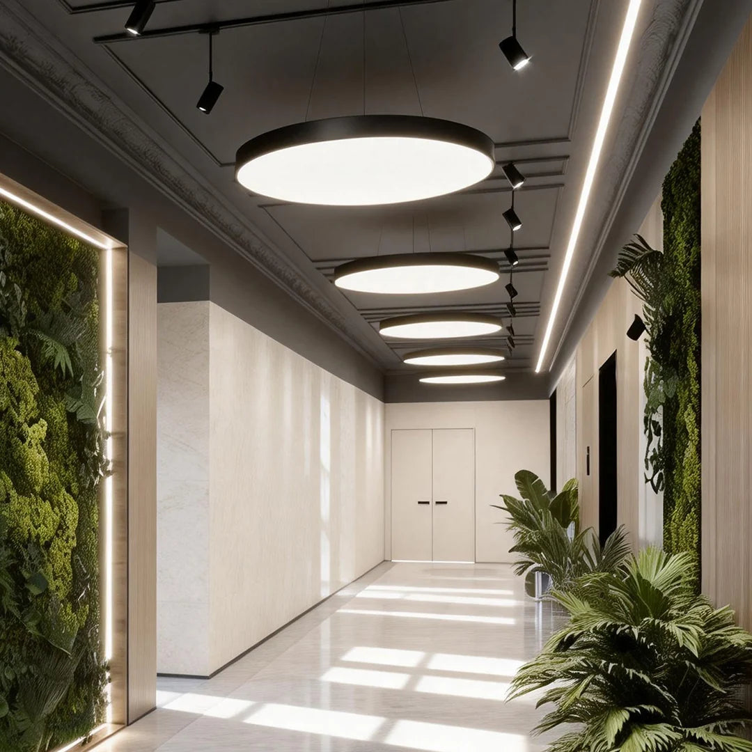 Round Pendant Lights Minimalist Metal Ceiling Light 5
