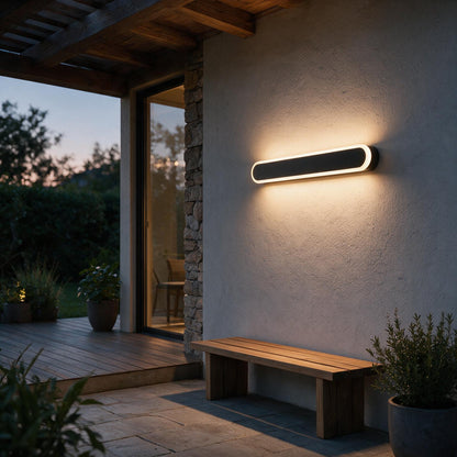 Rounded Edge Aluminium Outdoor Wall Light – IP65 Rated