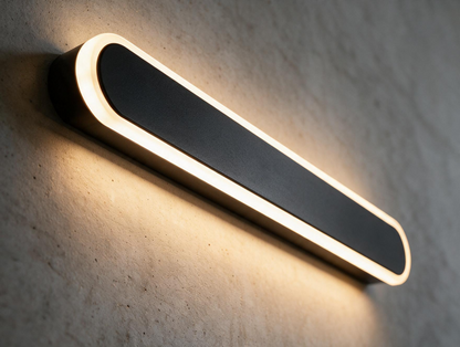 Rounded Edge Aluminium Outdoor Wall Light – IP65 Rated