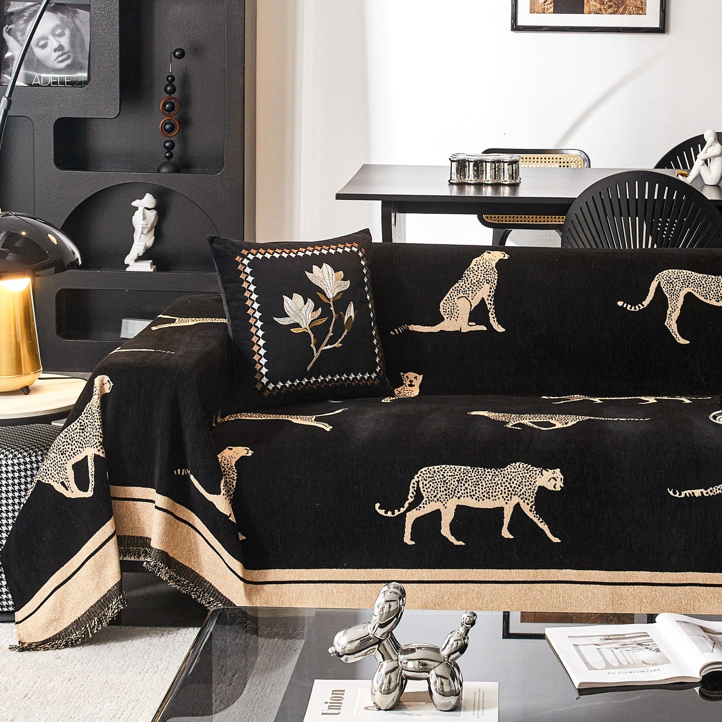 Safari Elegance Sofa Protector - Animal Print