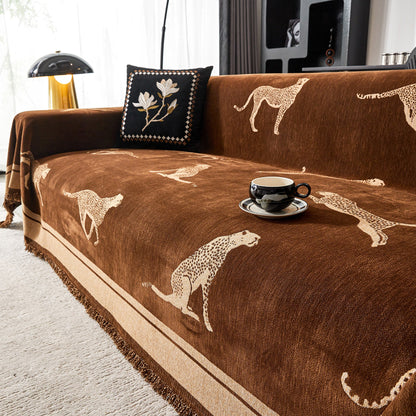 Safari Elegance Sofa Protector - Animal Print