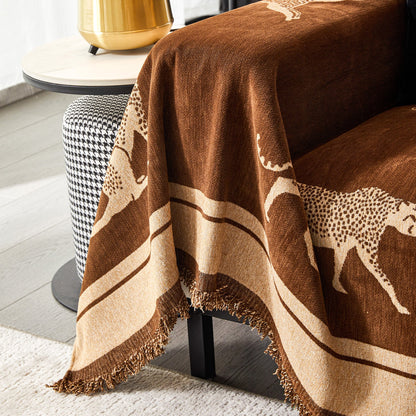 Safari Elegance Sofa Protector - Animal Print