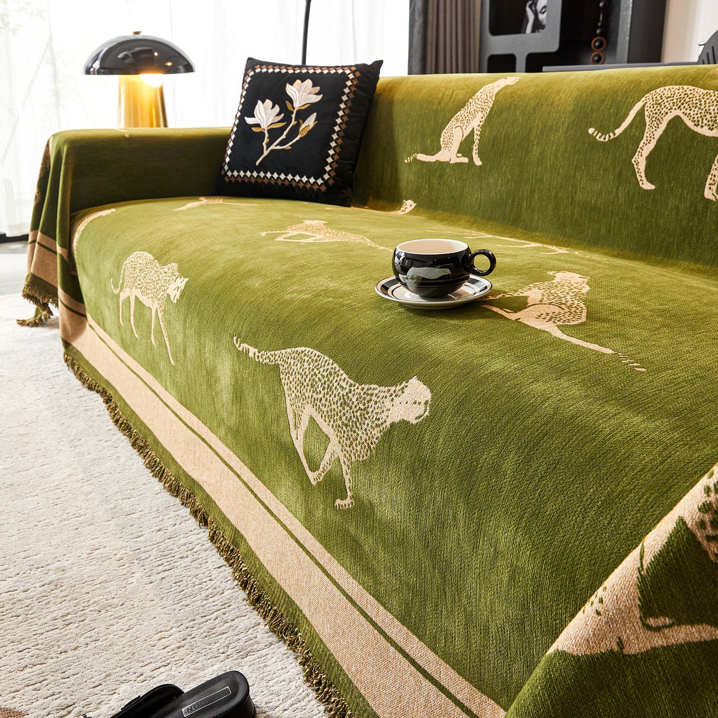 Safari Elegance Sofa Protector - Animal Print