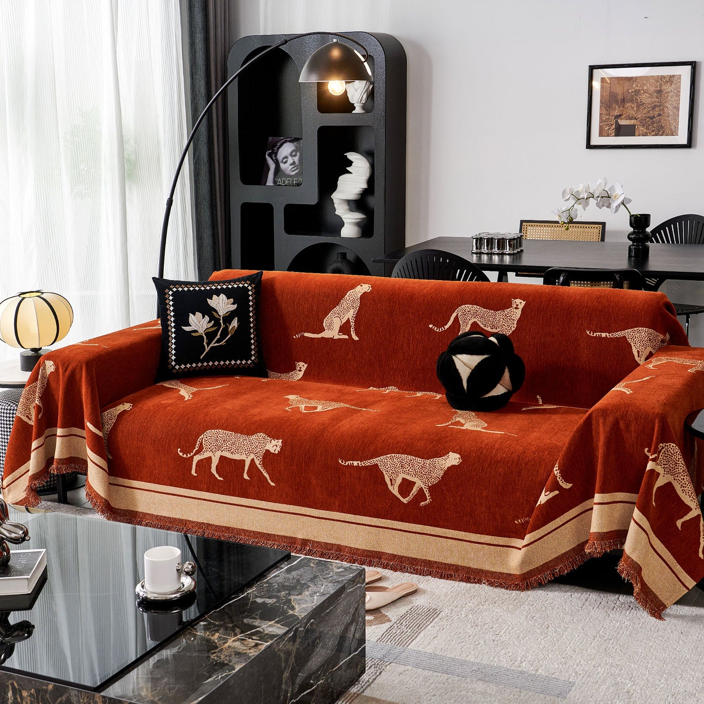Safari Elegance Sofa Protector - Animal Print